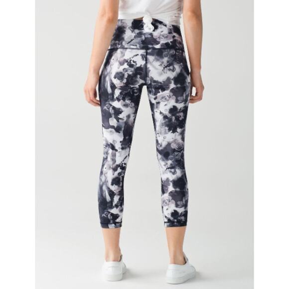 Lululemon Wunder Under Crop (Hi-Rise) Legging Obscurred Black Dusty Mauve Size 8 - Picture 3 of 9